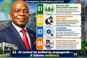 When Propaganda Meets Evidence: Why Otti’s Opponents Are Now Afraid Of AI – By Pastor Prof Chukwuemeka Ifegwu Eke