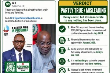 Fact-Check: Let Us Discuss Abia Workers’ Promotions With Facts – By Pastor Prof Chukwuemeka Ifegwu Eke