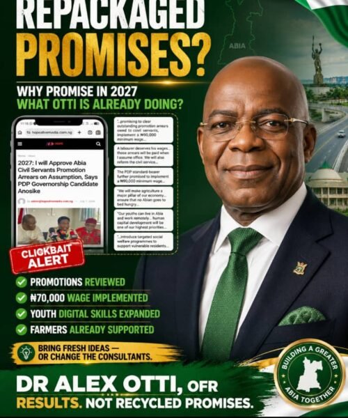 Anosike’s Campaign Speech: Old Promises Dressed Up As A New Agenda – By Pastor Prof Chukwuemeka Ifegwu Eke