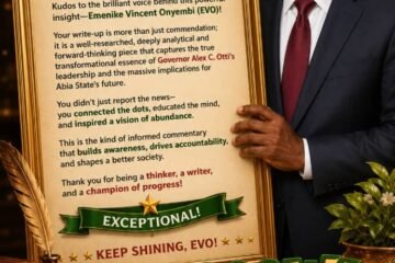A Glimps Into Governor Otti’s Revolutionary Vision For Abia State’s Multi-Trillion- Naira Land And Real Est Industry – By Pastor Prof Chukwuemeka Ifegwu Eke
