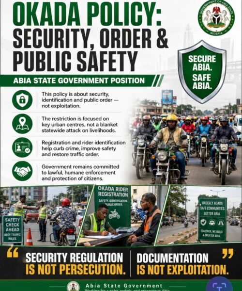 Okada Policy: Security, Order And Public Safety – By Pastor Prof Chukwuemeka Ifegwu Eke