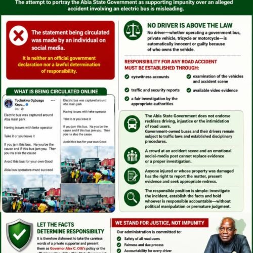 One Social-Media Comment Is Not The Position Of The Abia State Government- By Pastor Prof Chukwuemeka Ifegwu Eke