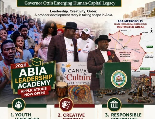 Beyond Roads And Bridges: Governor Otti’s Emerging Human-Capital Legacy  – Pastor Prof Chukwuemeka Ifegwu Eke