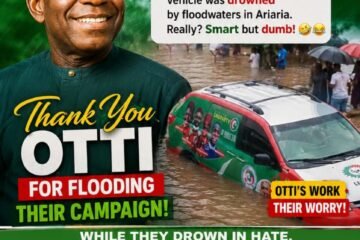 Smart But Dumb: When Political Desperation Celebrates A Flooded Vehicle- By Pastor Prof Chukwuemeka Ifegwu Eke