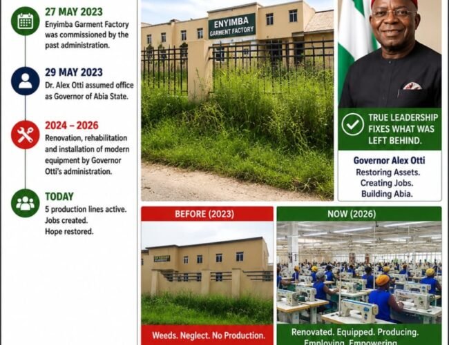 Enyimba Garment Factory: When Propaganda Wears Factory Overall – By Pastor Prof. Chukwuemeka Ifegwu Eke
