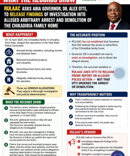 The Chikadibia Case: Distinguishing Facts From Political Propaganda – By Pastor Prof. Chukwuemeka Ifegwu Eke
