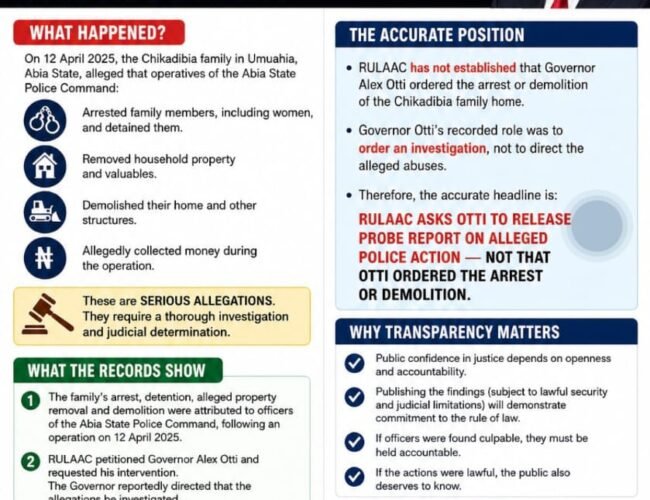 The Chikadibia Case: Distinguishing Facts From Political Propaganda – By Pastor Prof. Chukwuemeka Ifegwu Eke