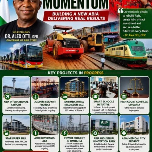 When Questions Become False Conclusions: The Truth About Otti’s Projects, Jobs And Abia’s Development Journey- By Pastor Prof Chukwuemeka Ifegwu Eke