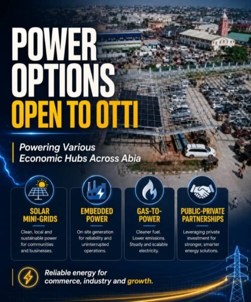 Power Options Open To Otti: Powering Abia’s Economic Hubs – By Pastor Prof Chukwuemeka Ifegwu Eke