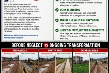 EXPOSING THE DECEPTION: OTTI IS FIXING THE ROADS; The Truth About Omuma, Uratta And Ekeapara Roads – By Pastor Prof Chukwuemeka Ifegwu Eke