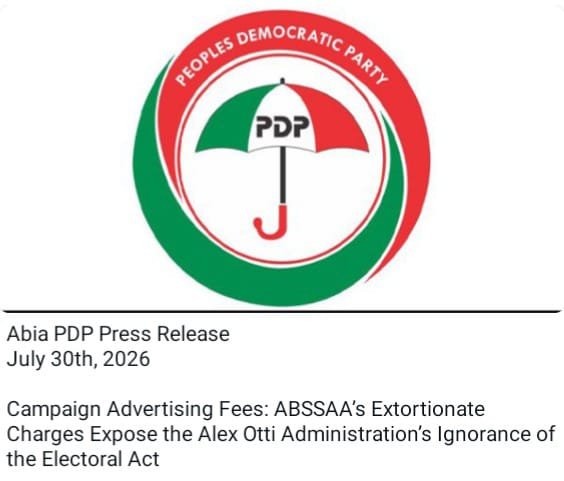PDP's Selective Outrage Cannot Erase Its Record Of Political Intolerance In Abia - By Pastor Prof Chukwuemeka Ifegwu Eke 2 IMG 20260802 WA0003