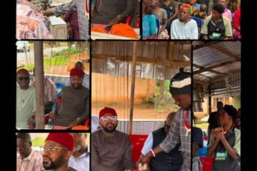 Jubilation As Uburu Ihechiowa Community Honours, Bestows Royal Blessings On Ikenna Ukwa For Attracting Solar Street Lights