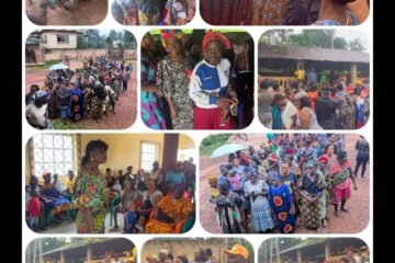 Jubilation As Nkporo Women Receive Gift Items And Cash From APC House Of Reps Candidate For Arochukwu/Ohafia Hon. Chief Ikenna Nicolas Ukwa