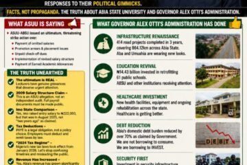 ABSU, ASUU And The Otti Administration: Unearthing The Truth Behind The Strike Threat – By Pastor Prof Chukwuemeka Ifegwu Eke