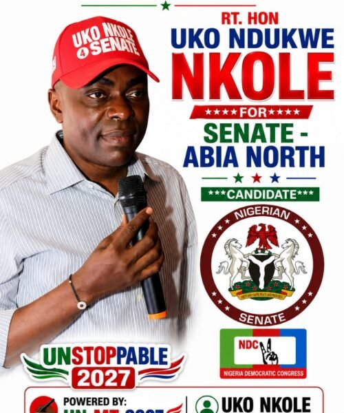 FORM EC9 CONFIRMATION: NDC Abia North Senatorial Candidate Rt. Hon. Uko Nkole Appreciate Supporters For Their Confidence, Steadfastness And Belief In The Journey So Far
