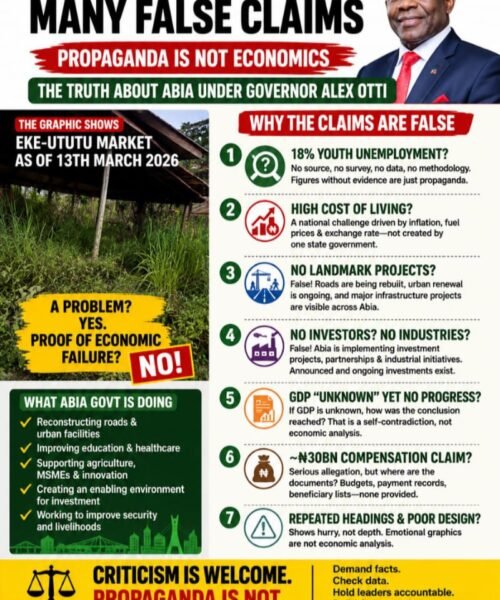 One Photograph, Many False Claims: Dismantling The Propaganda Against Governor Alex Otti- By Pastor Prof Chukwuemeka Ifegwu Eke