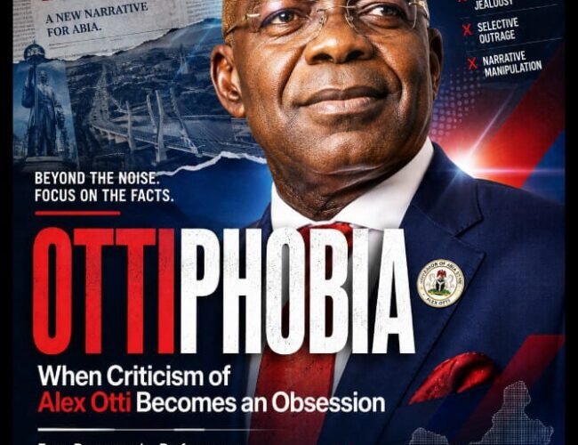 Ottiphobia: When Criticism Of Alex Otti Becomes An Obsession – By Pastor Prof Chukwuemeka Ifegwu Eke
