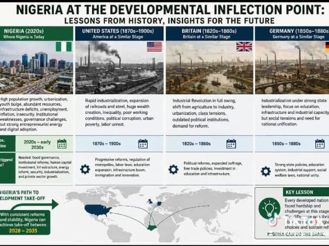 Nigeria At The Development Inflection Point: Historical Lesson From The United States, Britain And Germany – Pastor Prof Chukwuemeka Ifegwu Eke