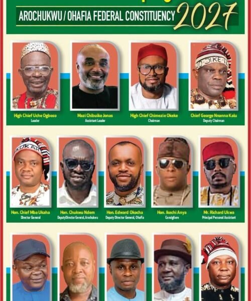 Arochukwu/Ohafia Federal Constituency Election 2027:  IKENNA UKWA CAMPAIGN COUNCIL UNVEILED