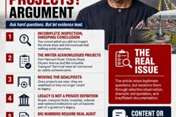 A Paragraphic Critique Of The “Where Are Governor Otti’s Legacy Projects?” Argument- By Pastor Prof Chukwuemeka Ifegwu Eke