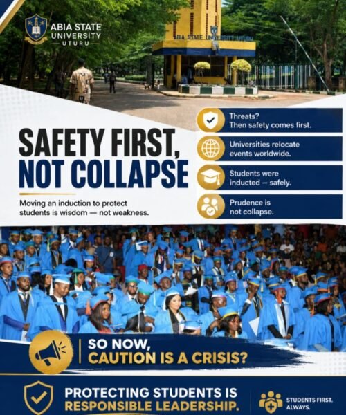 So Moving An Induction For Safety Is Now Evidence Of University Collapse? – By Pastor Prof Chukwuemeka Ifegwu Eke