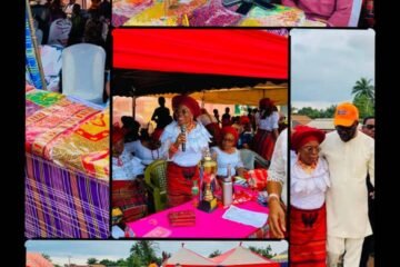 Ikenna Ukwa Honoured The Maiden Ututu Women August Meeting; Donates Wrappers, Supports Project