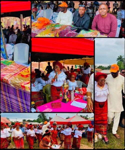 Ikenna Ukwa Honoured The Maiden Ututu Women August Meeting; Donates Wrappers, Supports Project