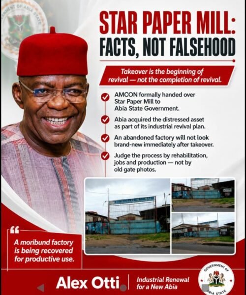 Star Paper Mill: Facts Not Falsehood – By Pastor Prof Chukwuemeka Ifegwu Eke