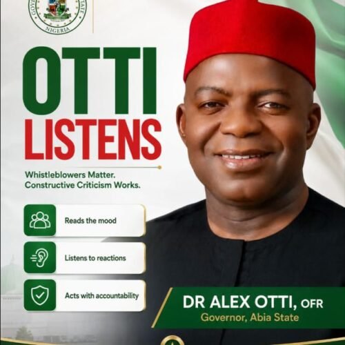 Otti Listens: Why Whistleblowers, Critical Voices And Surgical Analysis Matter In Governance – By Pastor Prof Chukwuemeka Ifegwu Eke