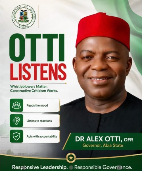 Otti Listens: Why Whistleblowers, Critical Voices And Surgical Analysis Matter In Governance – By Pastor Prof Chukwuemeka Ifegwu Eke