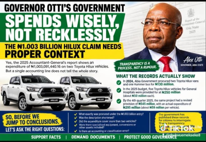 Governor Otti’s Government Spends Wisely, Not Recklessly – By Pastor Prof Chukwuemeka Ifegwu Eke