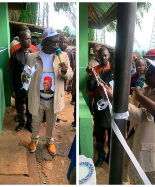 Etiokwe Opens Newly Built Oyeoku Okada Bus Stop In Ebem Ohafia