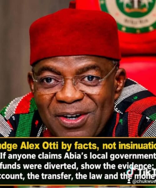 Where Is The Evidence That Otti Touched Local Government Funds? – By Pastor Prof Chukwuemeka Ifegwu Eke